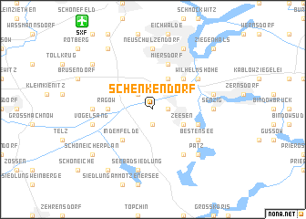 map of Schenkendorf