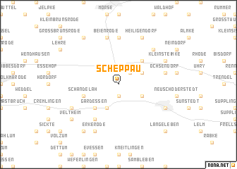 map of Scheppau