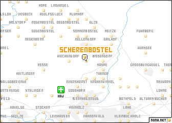 map of Scherenbostel