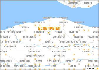 map of Scherpbier