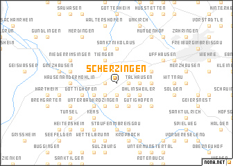 map of Scherzingen