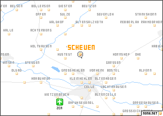 map of Scheuen