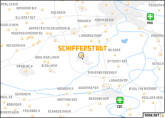 map of Schifferstadt
