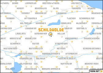 map of Schildwolde