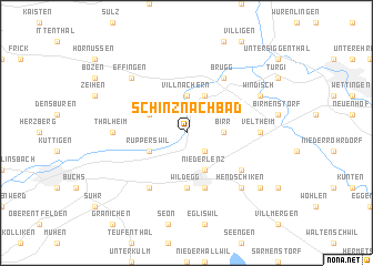 map of Schinznach Bad