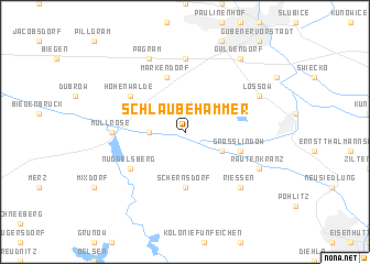 map of Schlaubehammer