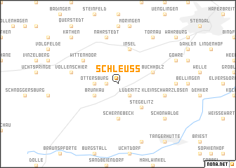 map of Schleuß