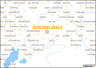 map of Schlögelmühle