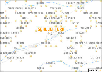 map of Schlüchtern