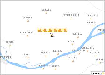map of Schluersburg