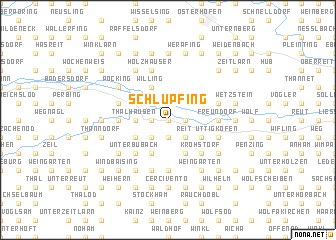 map of Schlüpfing