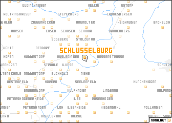 map of Schlüsselburg