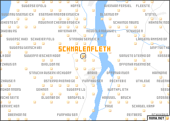 map of Schmalenfleth