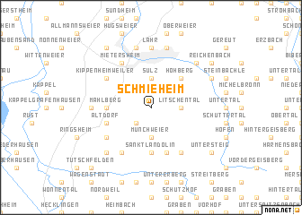 map of Schmieheim