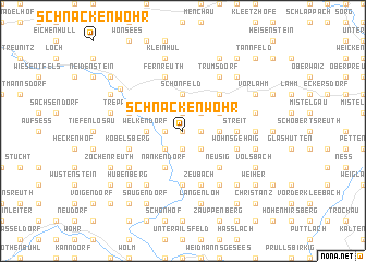 map of Schnackenwöhr