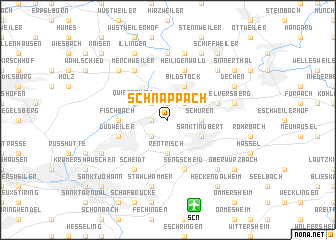 map of Schnappach