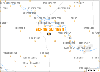 map of Schneidlingen