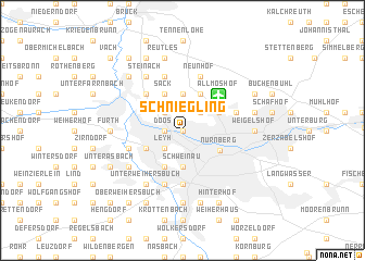 map of Schniegling