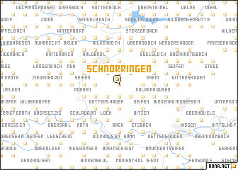 map of Schnörringen