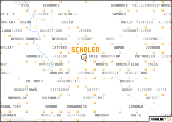map of Scholen