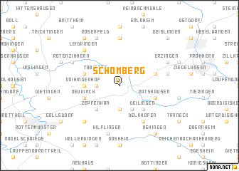 map of Schömberg