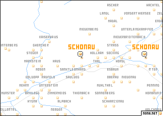 map of Schönau