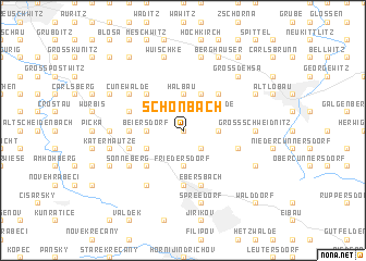 map of Schönbach