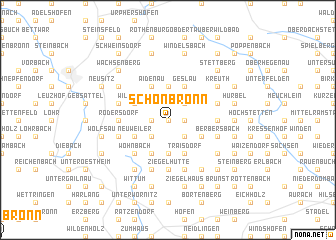 map of Schönbronn