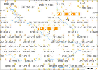 map of Schönbronn