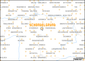 map of Schondelgrund