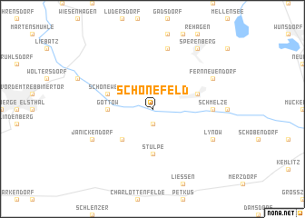 map of Schönefeld