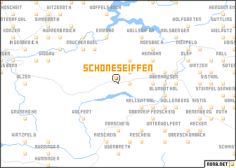 map of Schöneseiffen