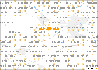 map of Schönfels