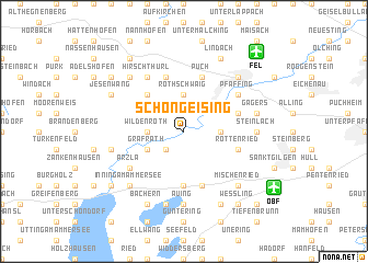 map of Schöngeising