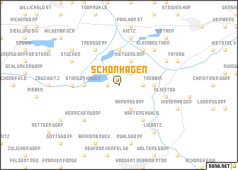 map of Schönhagen