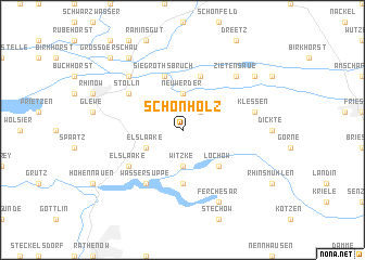 map of Schönholz