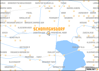 map of Schöninghsdorf