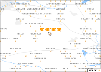 map of Schönmoor