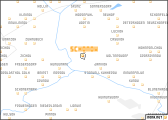 map of Schönow