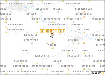 map of Schönstedt