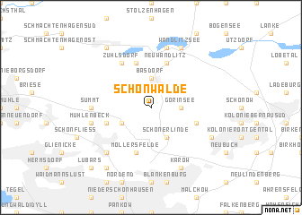 map of Schönwalde