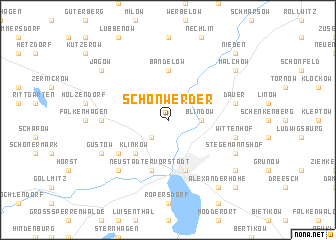 map of Schönwerder