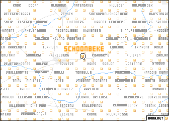 map of Schoonbeke