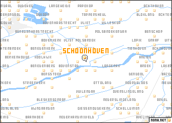 map of Schoonhoven