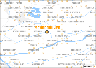 map of Schoonouwen