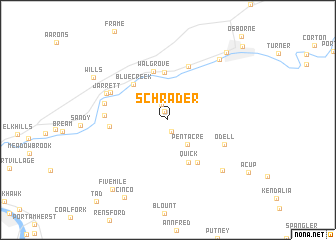 map of Schrader