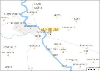 map of Schrader