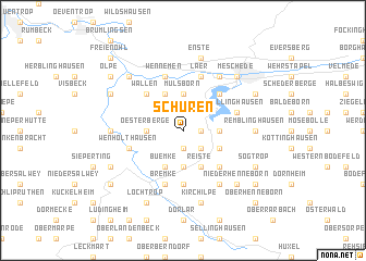 map of Schüren