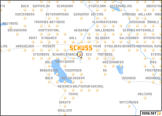 map of Schuß