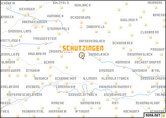 map of Schützingen